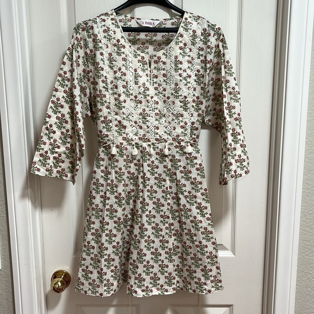 Biba floral dress short kurti Size 42 - Picture 5 of 11